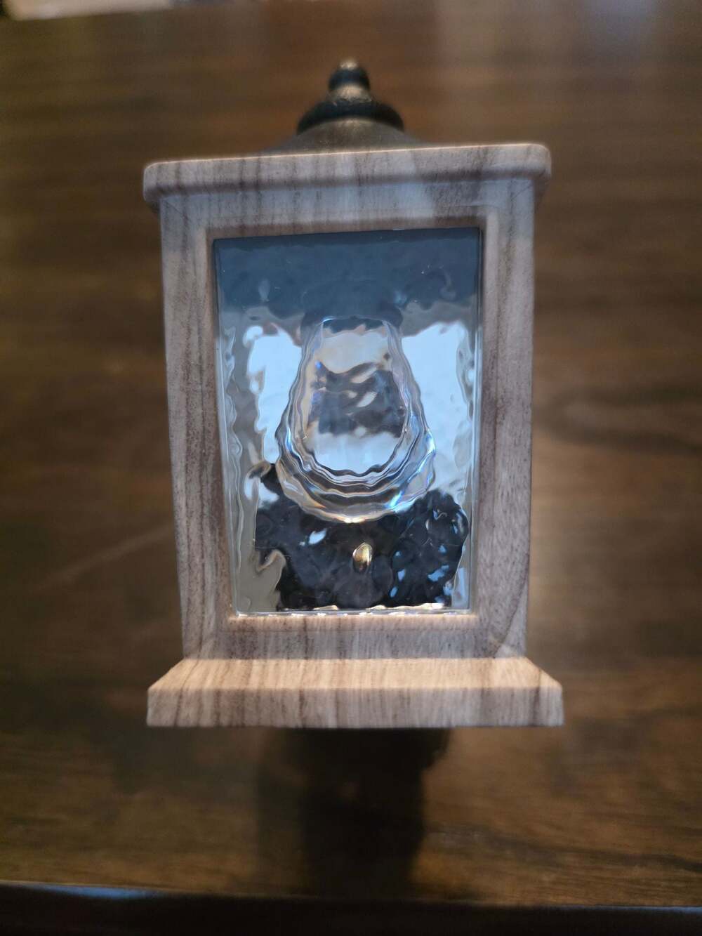 Bath & Body Works Timeless Lantern Brown Wood Nightlight Plug Wallflowers NWT